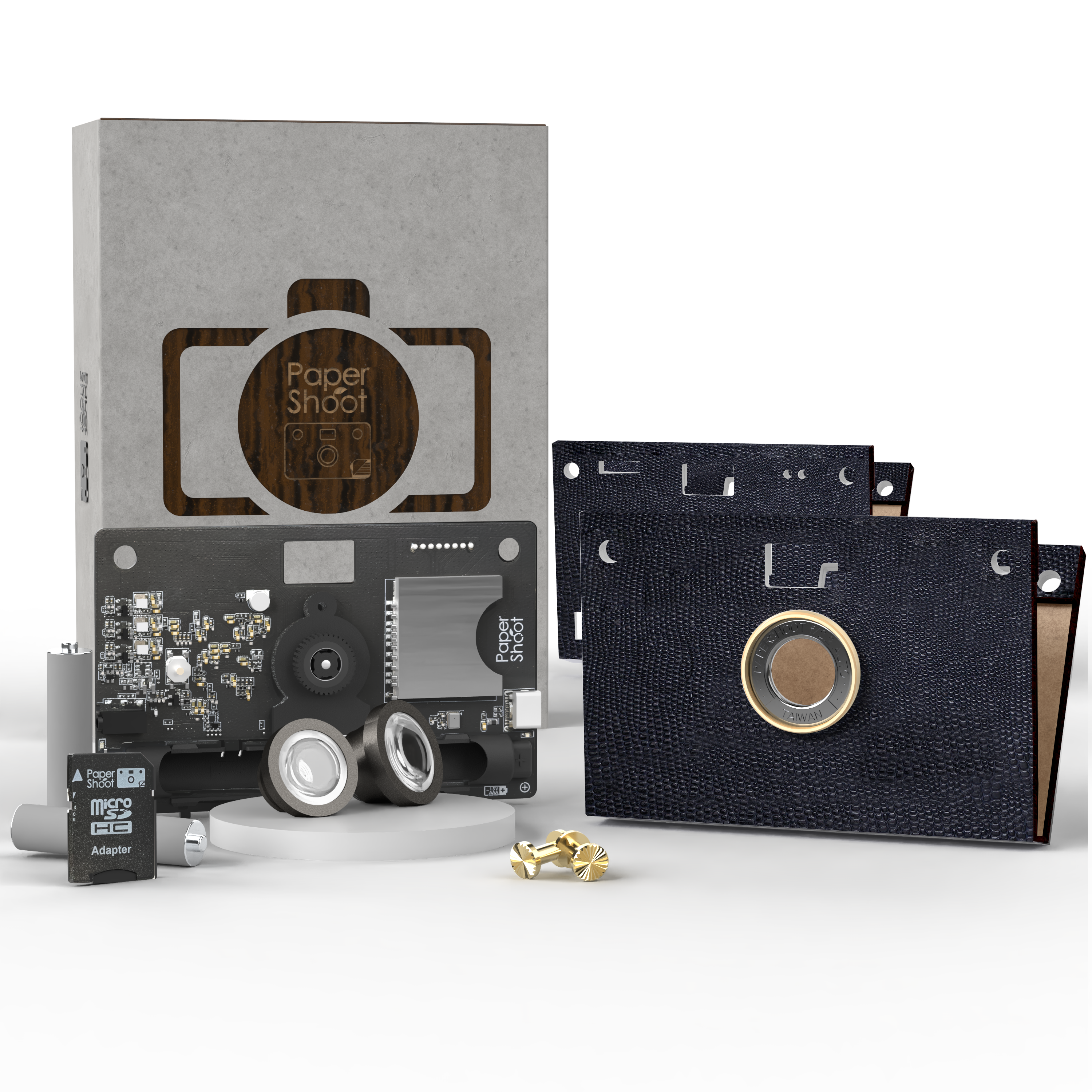 【18MP】Camera Bundle - Leather Texture Camera Set