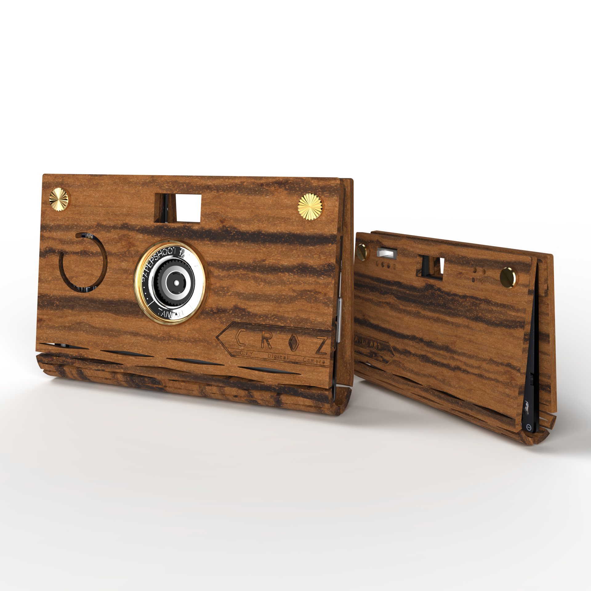 18 MP Simple Light Wood Camera Set